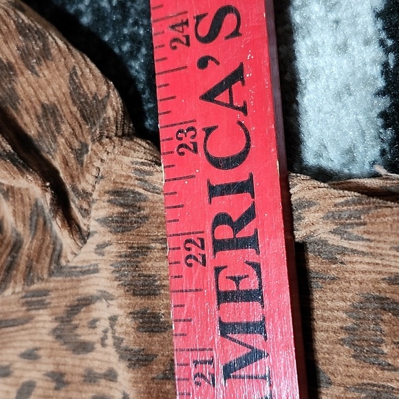 MITTOSHOP LEOPARD PRINT CORDUROY SNAP-BUTTON JACKET - Picture 8 of 14